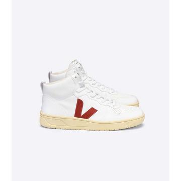 Veja V-15 CWL Women's High Tops White/Red | CA 371YXF